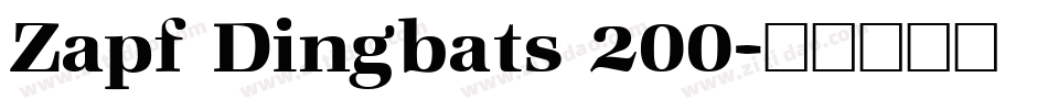 Zapf Dingbats 200字体转换